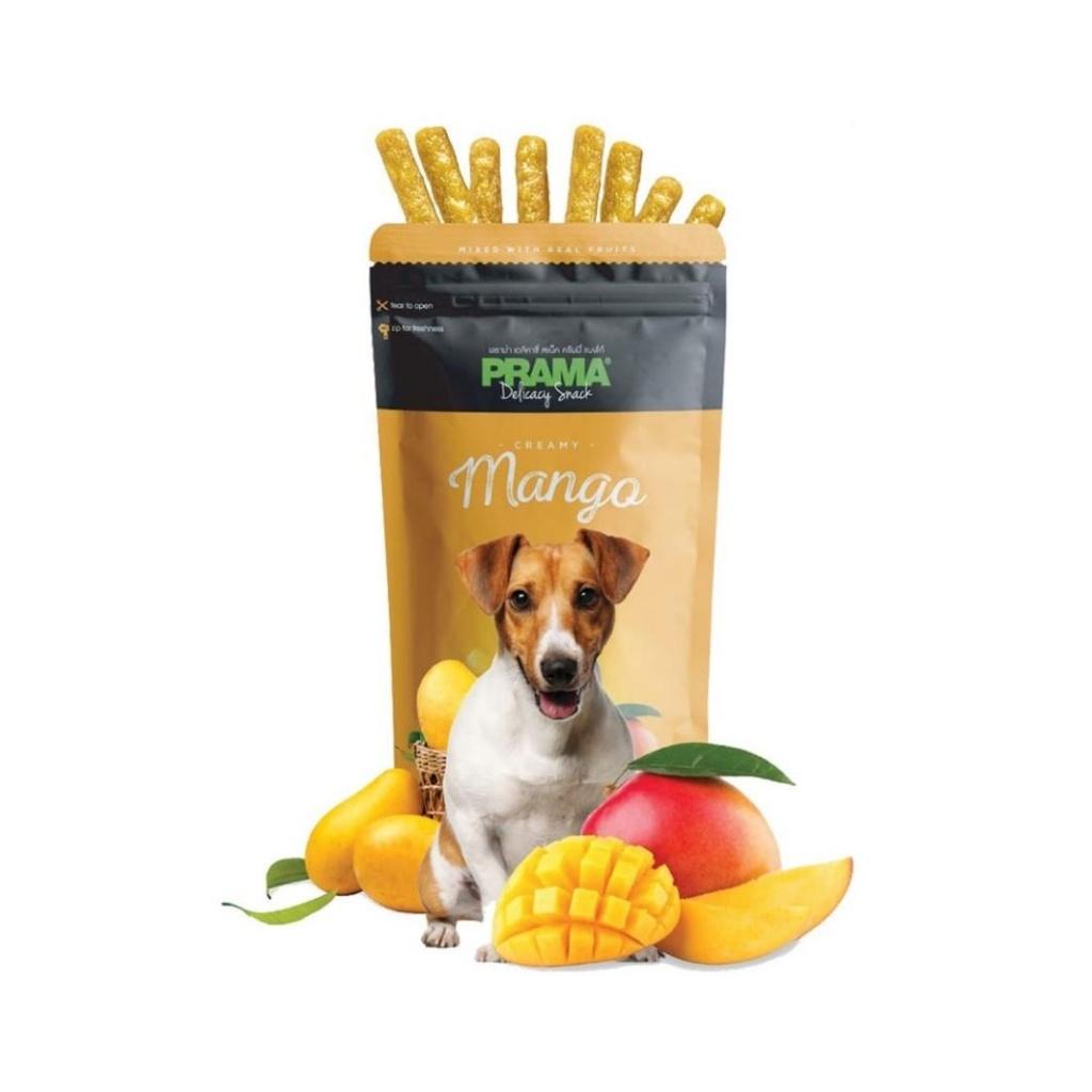 Prama พราม่า ขนมสุนัข Dog Snack ผลิตจากเนื้อไก่แท้ 50 - 70 กรัม
