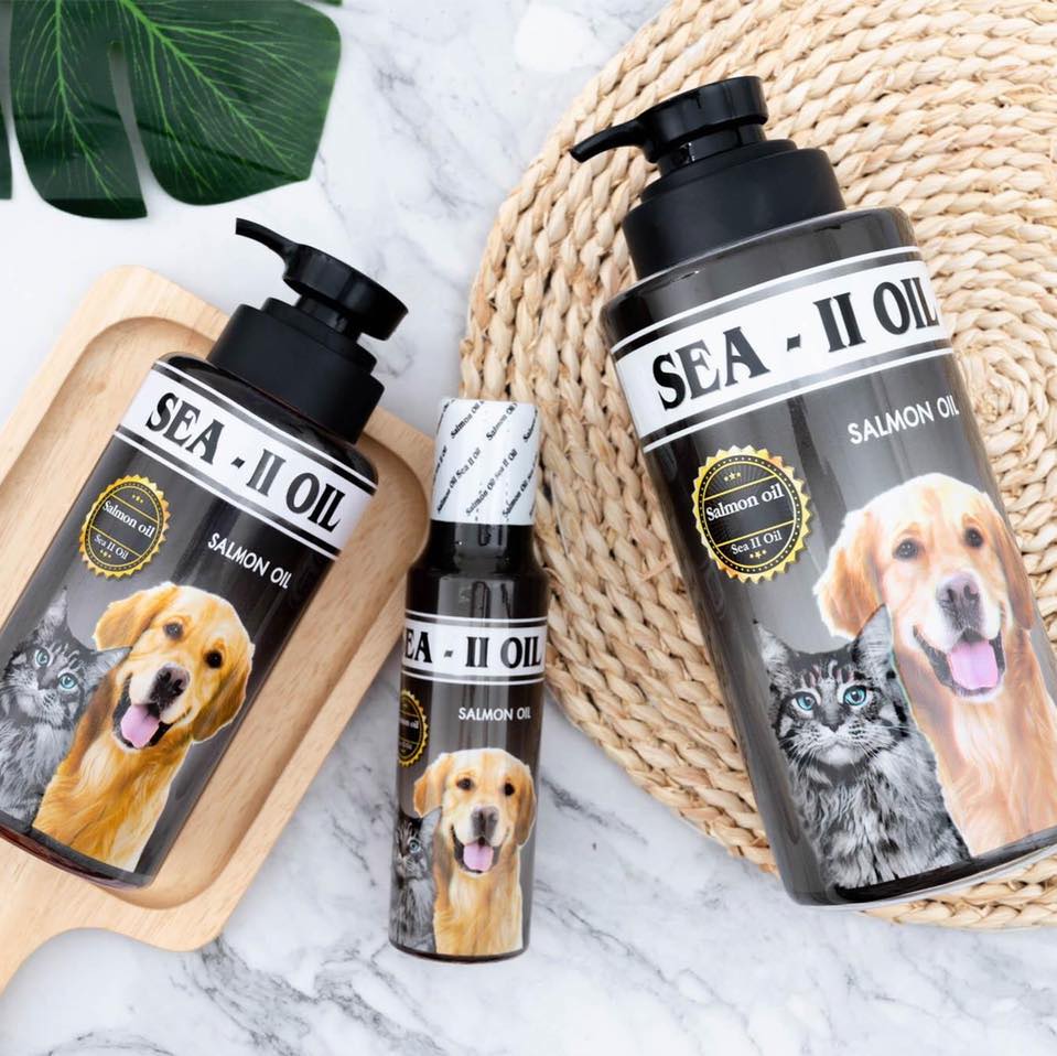 SEA - II OIL น้ำมันปลาแซลมอน ขนาด 120ml สำหรับสัตว์เลี้ยง