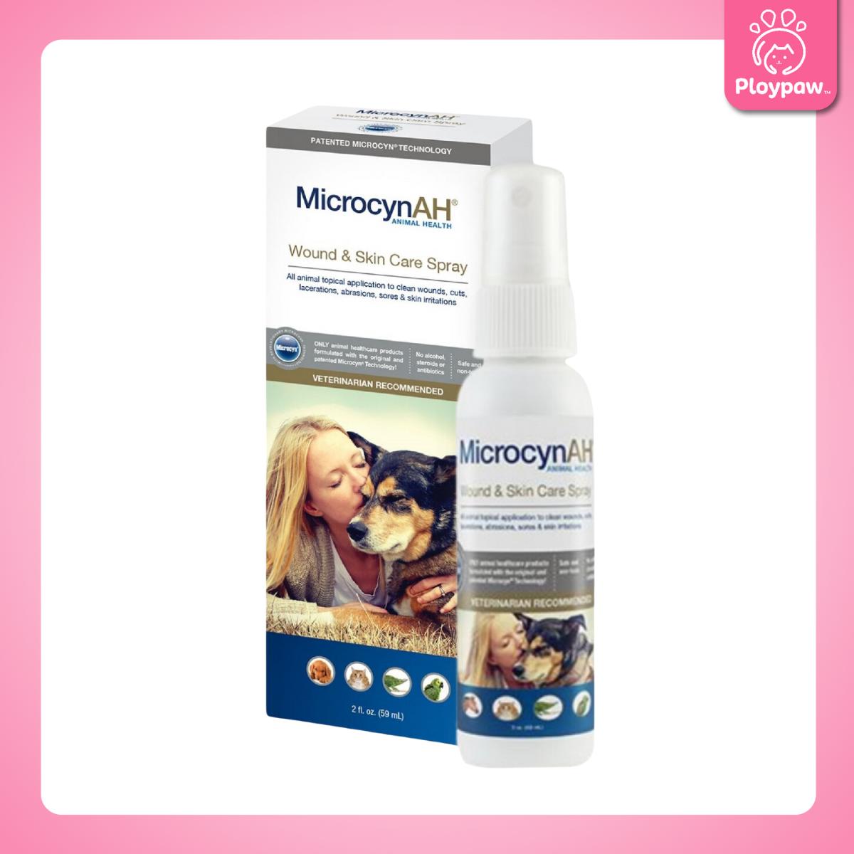 MicrocynAH Skin Care Spray นาโนสเปรย์ ผิวหนัง ช่องปาก อ่อนโยน ปลอดภัย สำหรับสัตว์เลี้ยงทุกชนิด