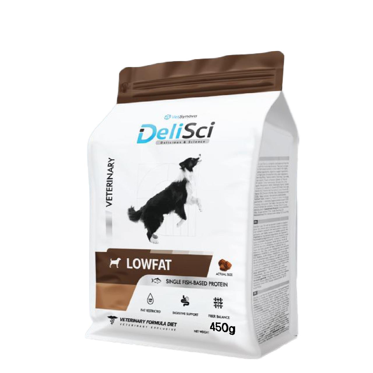 DeliSci Low Fat อาหารเม็ดสุนัขสูตรไขมันต่ำ เหมาะสำหรับสุนัขทุกสายพันธุ์ ขนาด 1.5 กก. (1.5kg)