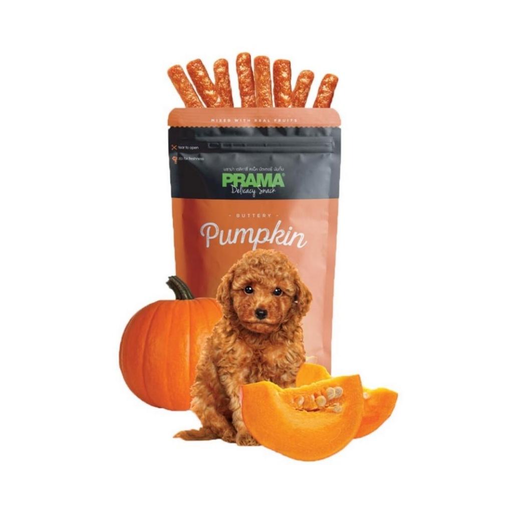 Prama พราม่า ขนมสุนัข Dog Snack ผลิตจากเนื้อไก่แท้ 50 - 70 กรัม