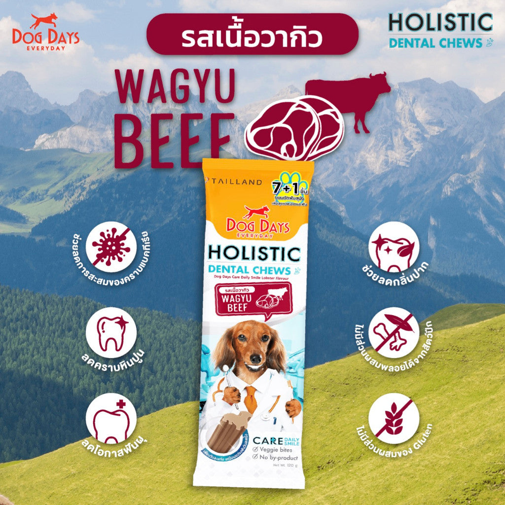 Dog Days Dental Chews ขนมขัดฟันขนมสุนัข ฝึกสุนัข ขนาด 100-120 กรัม