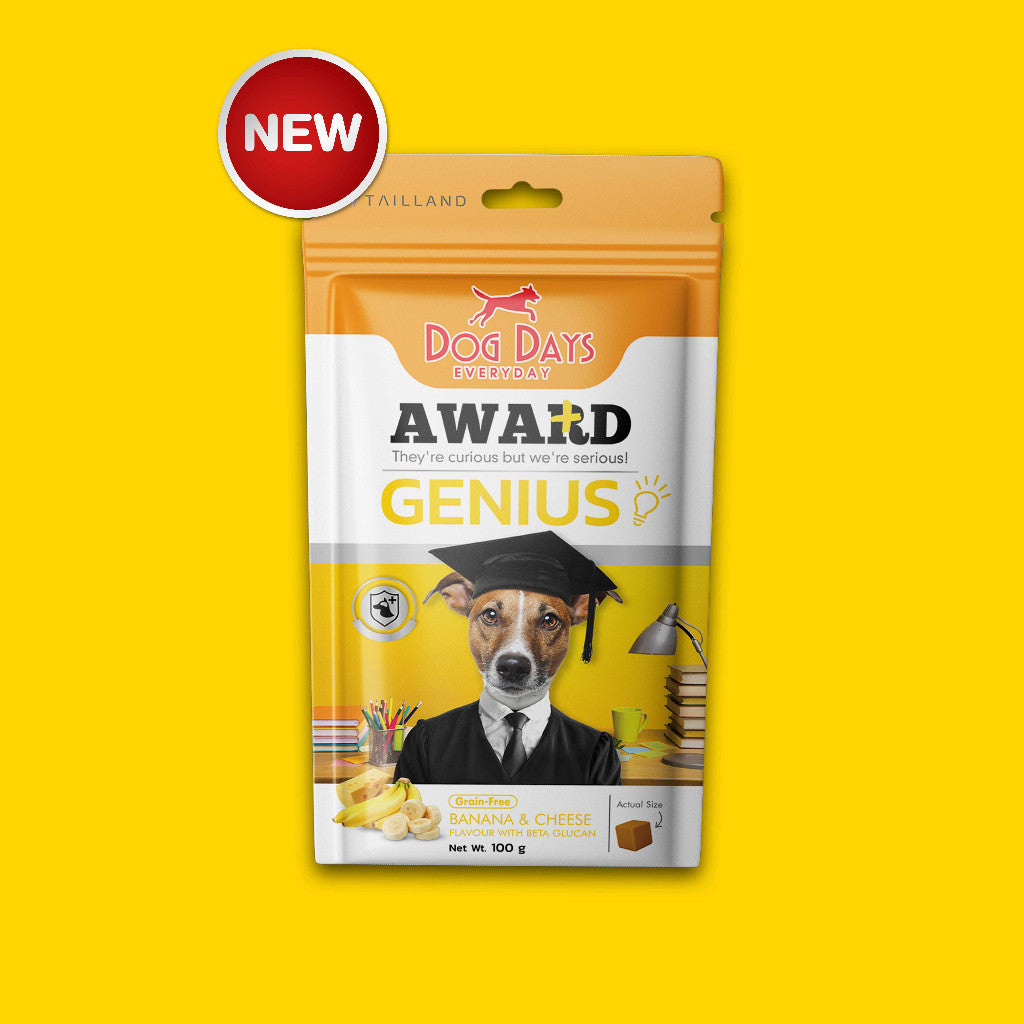 Dog Days Award ขนมทานเล่น ขนมสุนัข ฝึกสุนัข รูปทรงลูกเต๋า ขนาด 100-120 กรัม