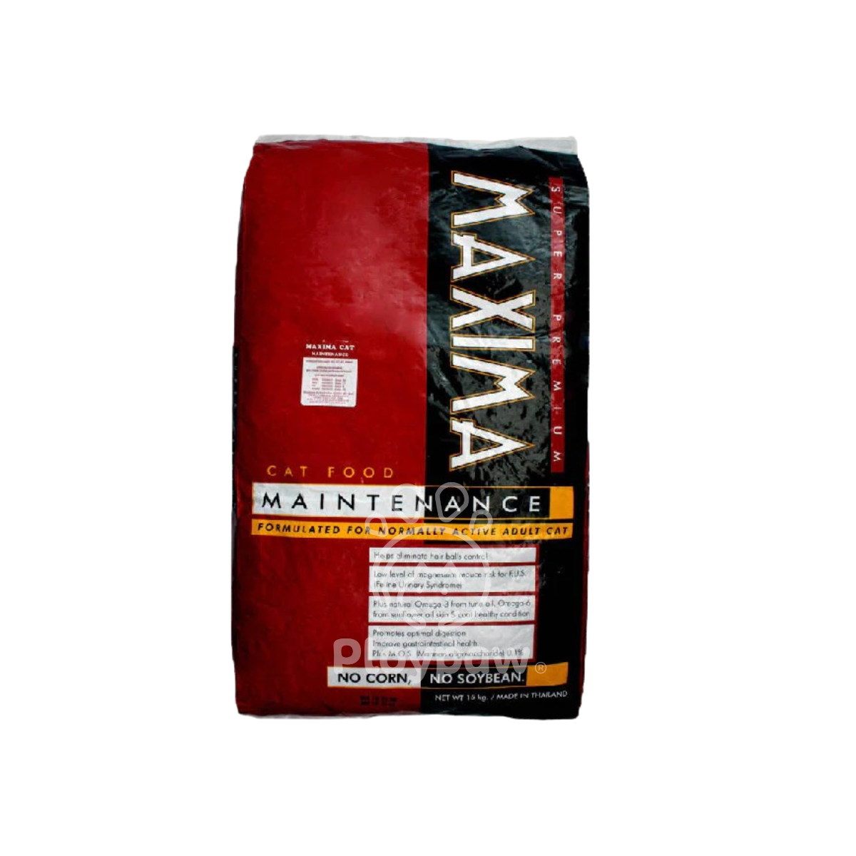[ยกกระสอบ 15 กก.] Maxima Cat Food อาหารแมวแม็กซิม่า เกรดพรีเมี่ยม ไม่ผสมกระดูกป่น ขนาด 1 กก.(15Pcs.)