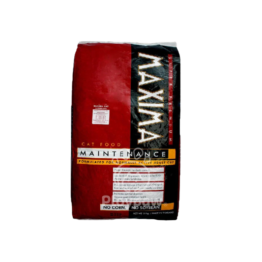 [ยกกระสอบ 15 กก.] Maxima Cat Food อาหารแมวแม็กซิม่า เกรดพรีเมี่ยม ไม่ผสมกระดูกป่น ขนาด 1 กก.(15Pcs.)