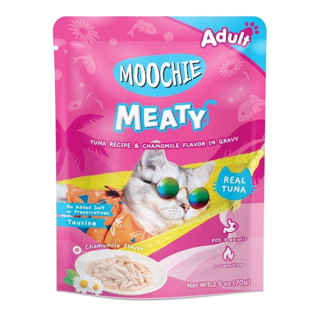 [ยกลัง 48 ซอง] Moochie มูชี่ อาหารเปียกแมว เพาซ์ 70 กรัม(g.)