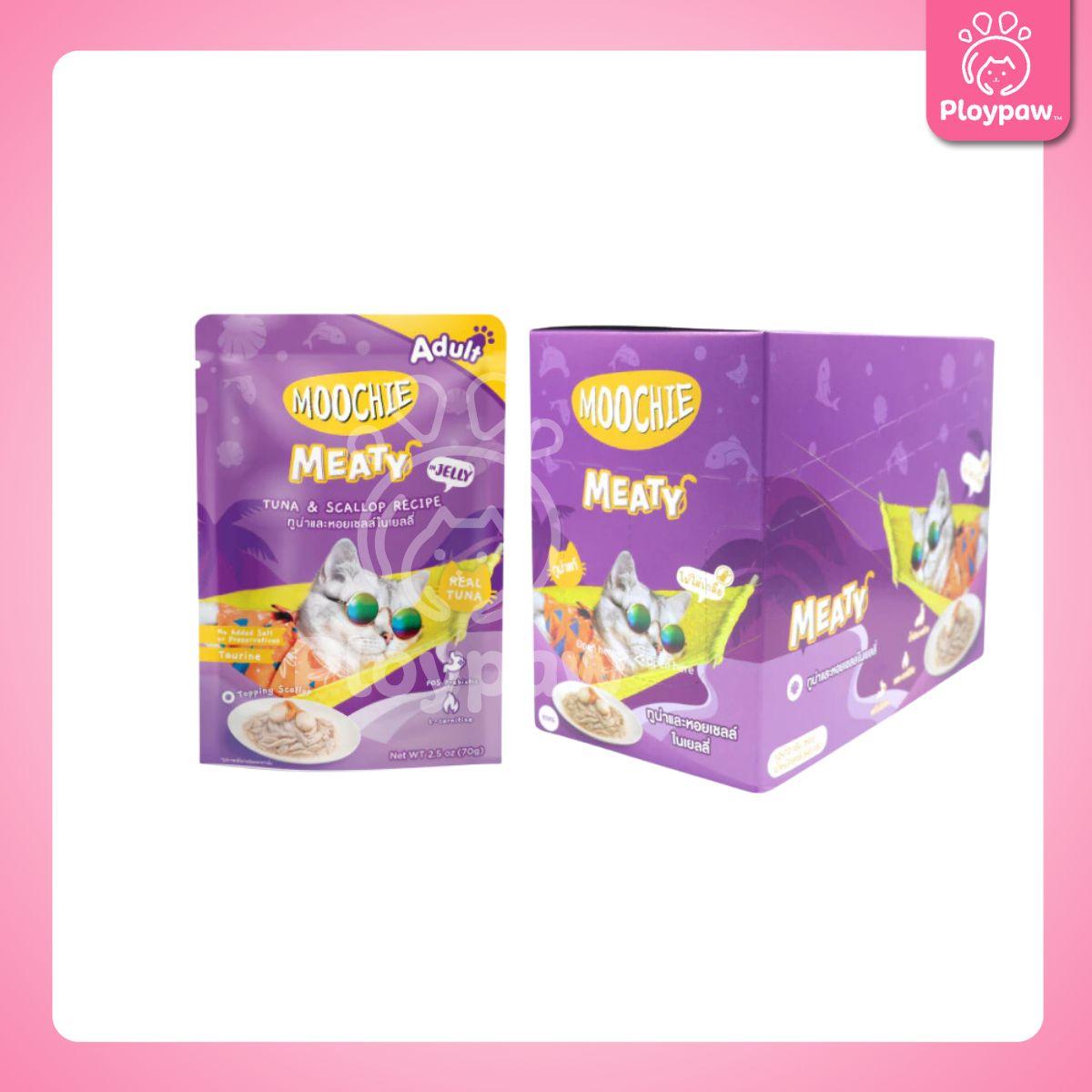 [ยกโหล 12 ซอง] Moochie Pouch มูชี่ อาหารเปียกแมว เพาซ์ 70 กรัม(g.)
