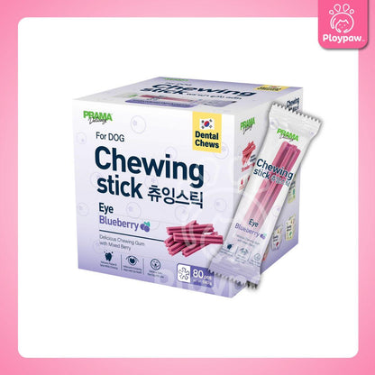 [ยกกล่อง 80 ชิ้น] Prama Chewing Stick พราม่า ชูวิ่ง สติ๊ค ขนมขัดฟันสุนัข ขนมสุนัข