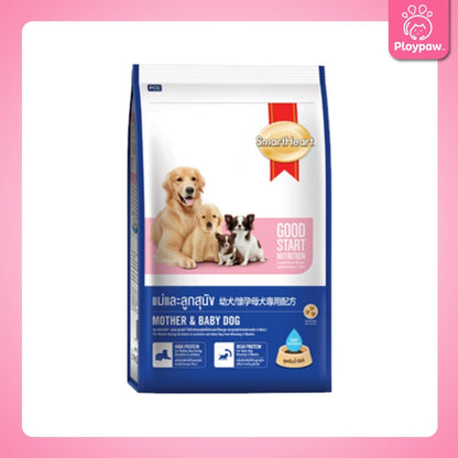[1.3-1.5 กก.] Smartheart อาหารสุนัข สมาร์ทฮาร์ท แบบเม็ด ขนาด 1.3-1.5 กก.(kg.) (Dog Dry Food,Smartheart,Adult,Puppy)