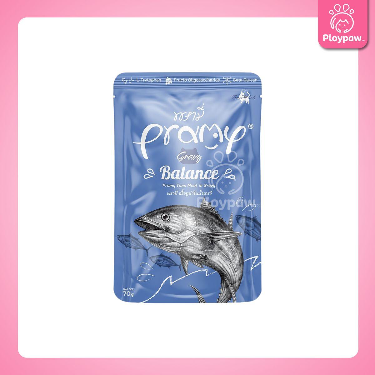 [ยกโหล 12 ซอง] Pramy Pouch Functional อาหารเปียกแมวพรามี่ ขนาดซอง 70 กรัม