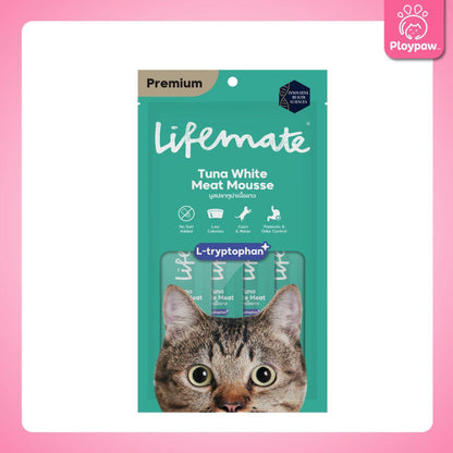 [แพ็ค 4 ซอง] Lifemate Cat Mousse Creamy ขนมแมวเลีย ไลฟ์เมท แพ็ค 4 ซอง (12g)