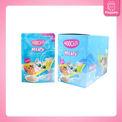 [ยกโหล 12 ซอง] Moochie Pouch มูชี่ อาหารเปียกแมว เพาซ์ 70 กรัม(g.)