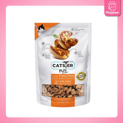 CATSTER PLAY Freeze Dried ขนมฟรีซดราย แคทส์เตอร์ เพลย์ /ขนมแมว/ขนมสัตว์เลี้ยง/ขนมขบเคี้ยวสำหรับแมว มี 3 ขนาดให้เลือก