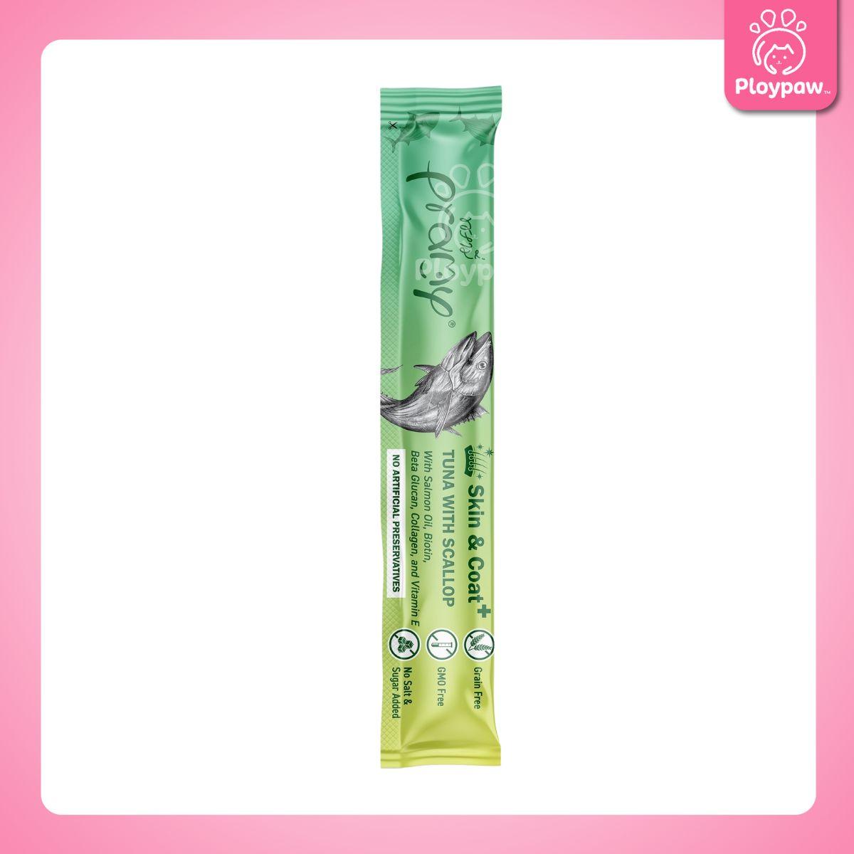 [ปลีก 1 ซอง] ขนมแมวเลีย พรามี่ สมูทตี้ Pramy Smoothie Creamy ขนาดซอง 14 กรัม(g.)