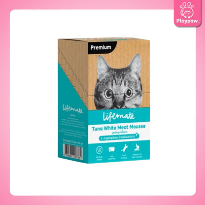 [ยกกล่อง 25 ซอง] Lifemate Cat Mousse Creamy ขนมแมวเลีย ไลฟ์เมท ขนาดซอง 12 กรัม(12g.)