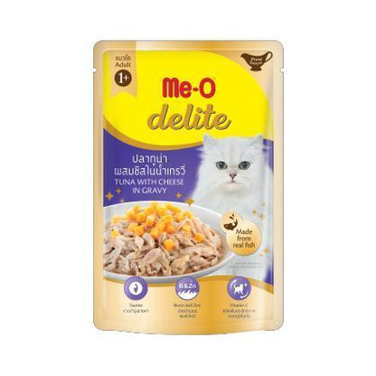 [ยกโหล 12 ซอง] Me-O Delite อาหารแมวเปียก มีโอ ดีไลท์ ขนาด 70 กรัม(g)