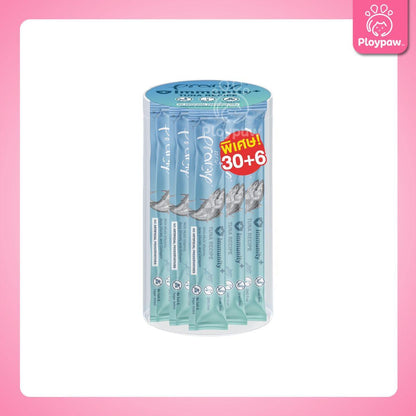 [ยกลัง 4 กระปุก] ขนมแมวเลีย พรามี่ สมูทตี้ Pramy Smoothie Creamy ขนาดซอง 14 กรัม(g.)