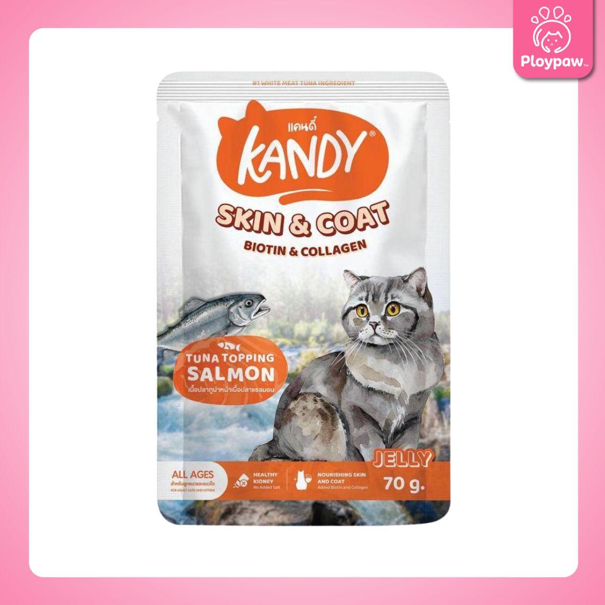 [ปลีก 1 ซอง] Kandy Pouch อาหารเปียกแมว แคนดี้ ผลิตจากปลาเนื้อขาว ขนาดซอง 70 กรัม(g.)