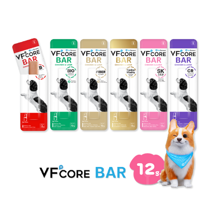 [ปลีก 1 ชิ้น] VF+Core Bar วิตามินบาร์ ขนมแท่งนิ่ม สำหรับสุนัข ทุกช่วงวัยขนาด 12-24 กรัม