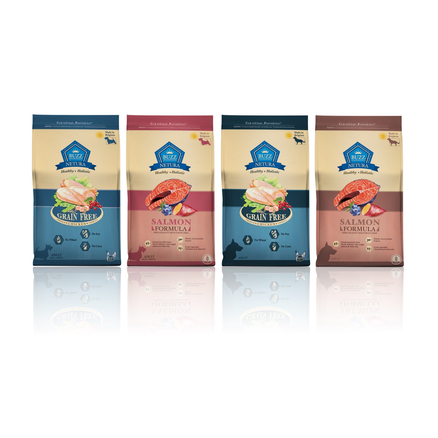 [2.5kg] Buzz Netura Holistic อาหารสุนัข โฮลิสติก เกรนฟรี บัซซ์ สำหรับสุนัขทุกสายพันธุ์ ขนาด 2.5 กก. อาหาร  ลูกสุนัข