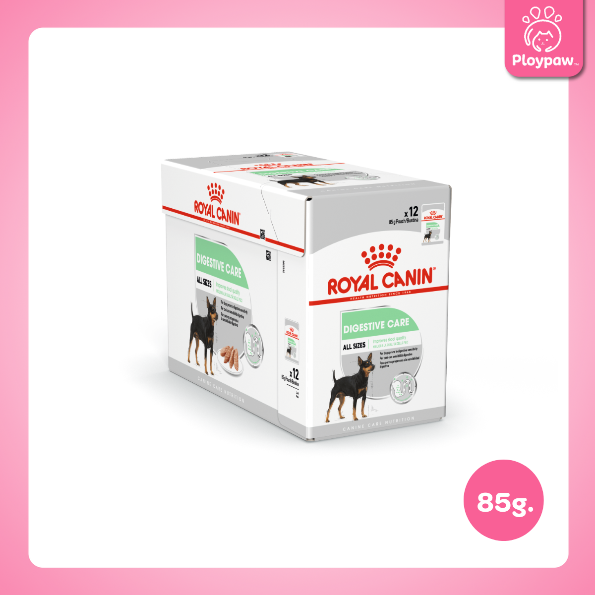 [ยกกล่อง 12 ซอง] Royal Canin อาหารเปียกสุนัข สูตรเฉพาะสำหรับสุนัข ขนาด 85 กรัม