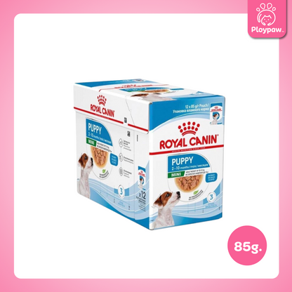 [ยกกล่อง 12 ซอง] Royal Canin อาหารเปียกสุนัข สูตรเฉพาะสำหรับสุนัข ขนาด 85 กรัม
