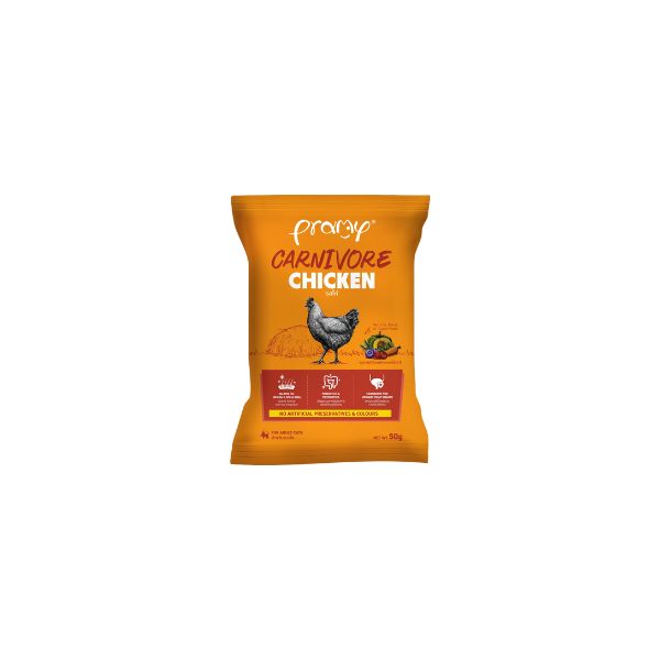 [ขนาดทดลอง 50 กรัม] อาหารเม็ดแมว พรามี่ Pramy Carnivore Premium + Gluten Free NON GMO พรามี่คานิวอร์ อาหารเม็ด ขนาด 1 กก.