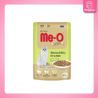 [ปลีก 1 ซอง] Me-o Gold อาหารเปียกแมว มีโอ โกลด์ สูตร Complete & Balanced ขนาด 85 กรัม