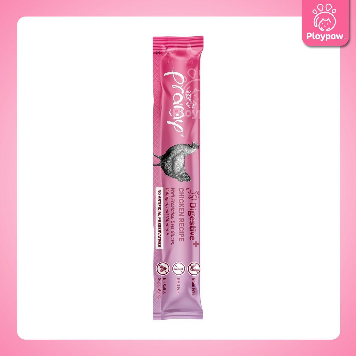 [ปลีก 1 ซอง] ขนมแมวเลีย พรามี่ สมูทตี้ Pramy Smoothie Creamy ขนาดซอง 14 กรัม(g.)