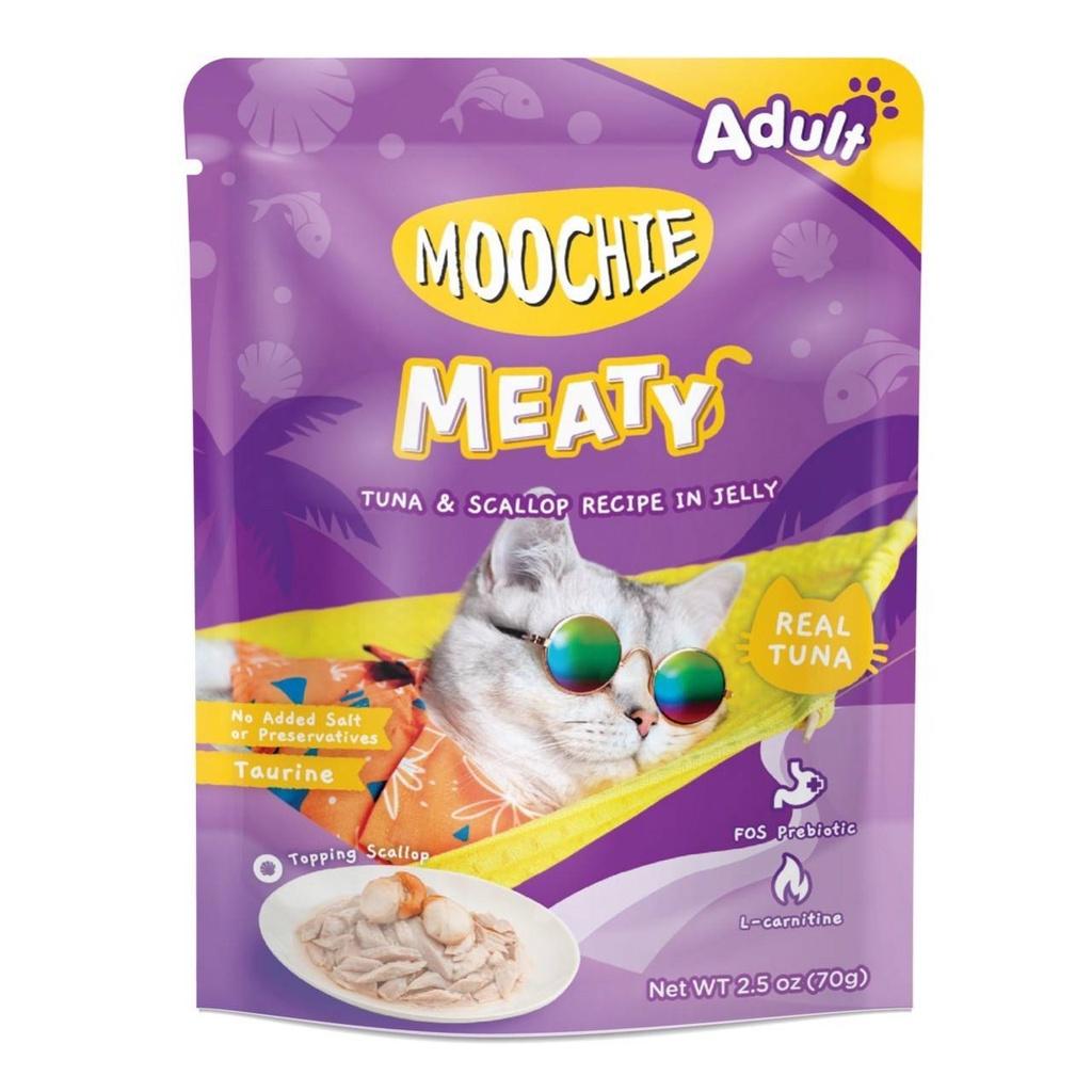 [ปลีก 1 ซอง] Moochie มูชี่ อาหารเปียกแมว เพาซ์ 70 กรัม(g.)