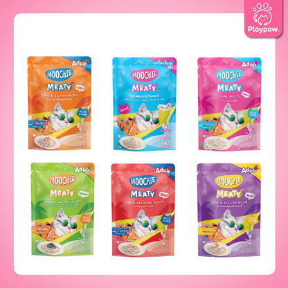 [ยกลัง 48 ซอง] Moochie Pouch มูชี่ อาหารเปียกแมว เพาซ์ 70 กรัม(g.)