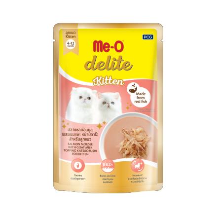 [1 ซอง] Me-O Delite อาหารแมวเปียก มีโอ ดีไลท์ ขนาด 70 กรัม(g)