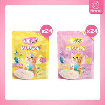 [ยกลัง 48 ซอง] Moochie Pouch มูชี่ อาหารเปียกแมว เพาซ์ 70 กรัม(g.)