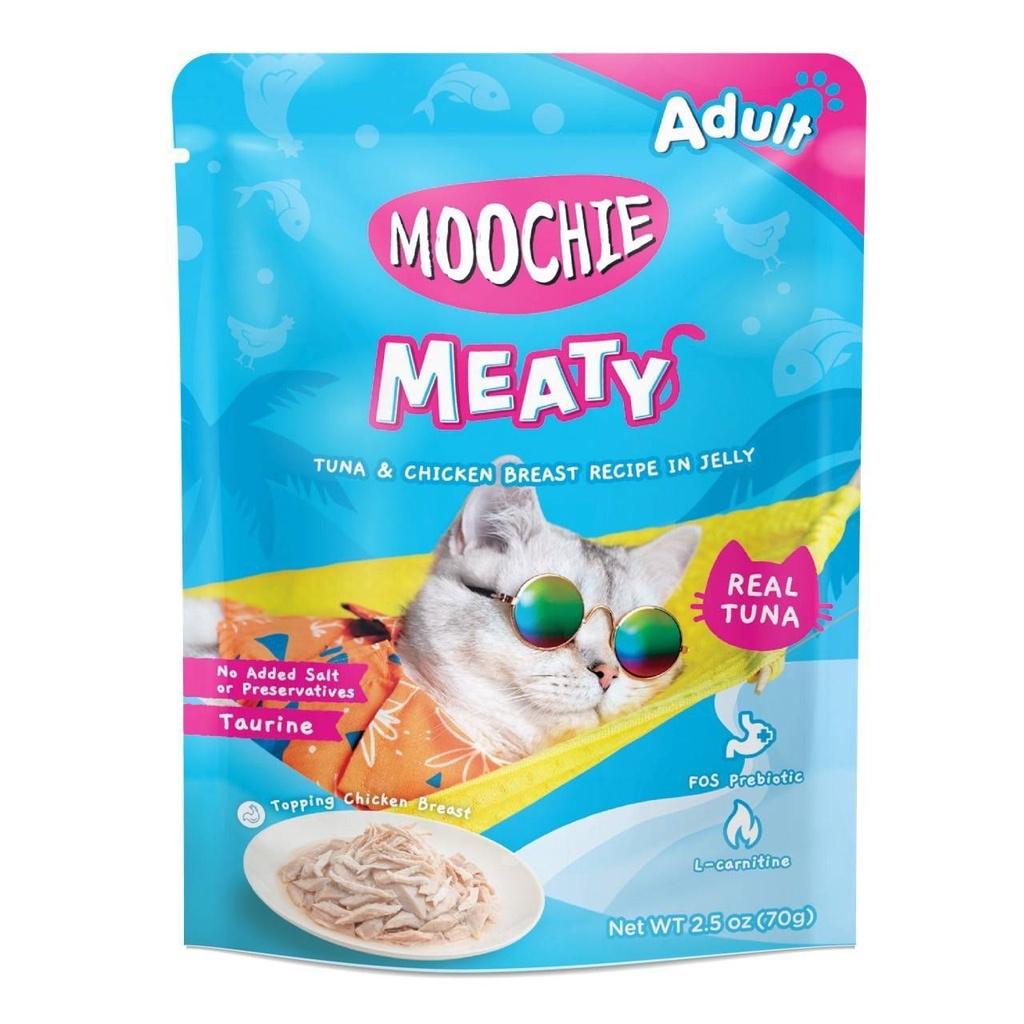[ปลีก 1 ซอง] Moochie มูชี่ อาหารเปียกแมว เพาซ์ 70 กรัม(g.)