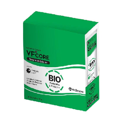 [ยกกล่อง 30 ซอง] VF+ Core ขนมแมวเลีย วีเอฟพลัสคอร์ วิตามินรูปแบบแมวเลีย ขนาดซอง 12 กรัม