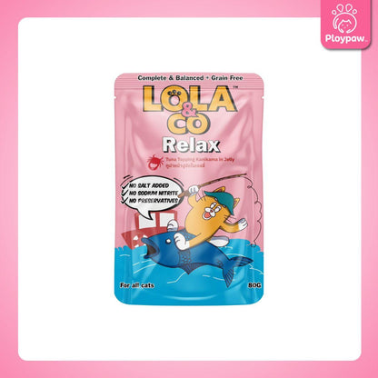 [ยกโหล 12 ซอง-โปรโมชั่นยกโหลแถมฟรี 1 ซอง] LOLA&CO Complete&Balanced อาหารเปียกแมว โลล่าแอนด์โค โภชนาการครบถ้วน ขนาด 80 กรัม