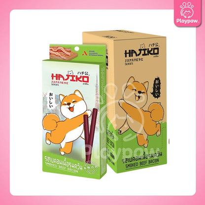 [ยกลัง 12 กล่อง] Hajiko ขนมเส้นนิ่มสุนัข ฮาจิโกะ ขนมแบบแท่งสติ๊ก ผลิตจากเนื้อสัตว์แท้ ขนาด 70 กรัม(g.)