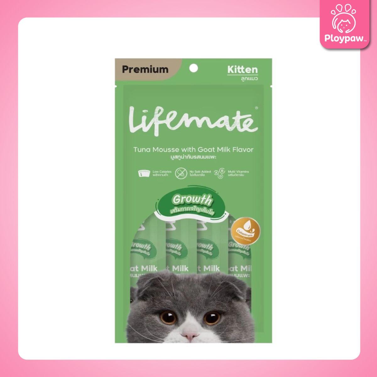 [แพ็ค 4 ซอง] Lifemate Cat Mousse Creamy ขนมแมวเลีย ไลฟ์เมท แพ็ค 4 ซอง (12g)