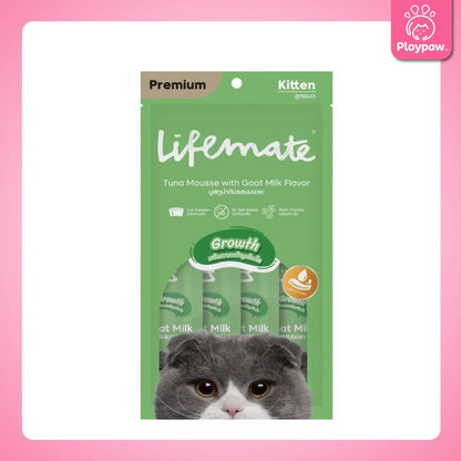 [แพ็ค 4 ซอง] Lifemate Cat Mousse Creamy ขนมแมวเลีย ไลฟ์เมท แพ็ค 4 ซอง (12g)