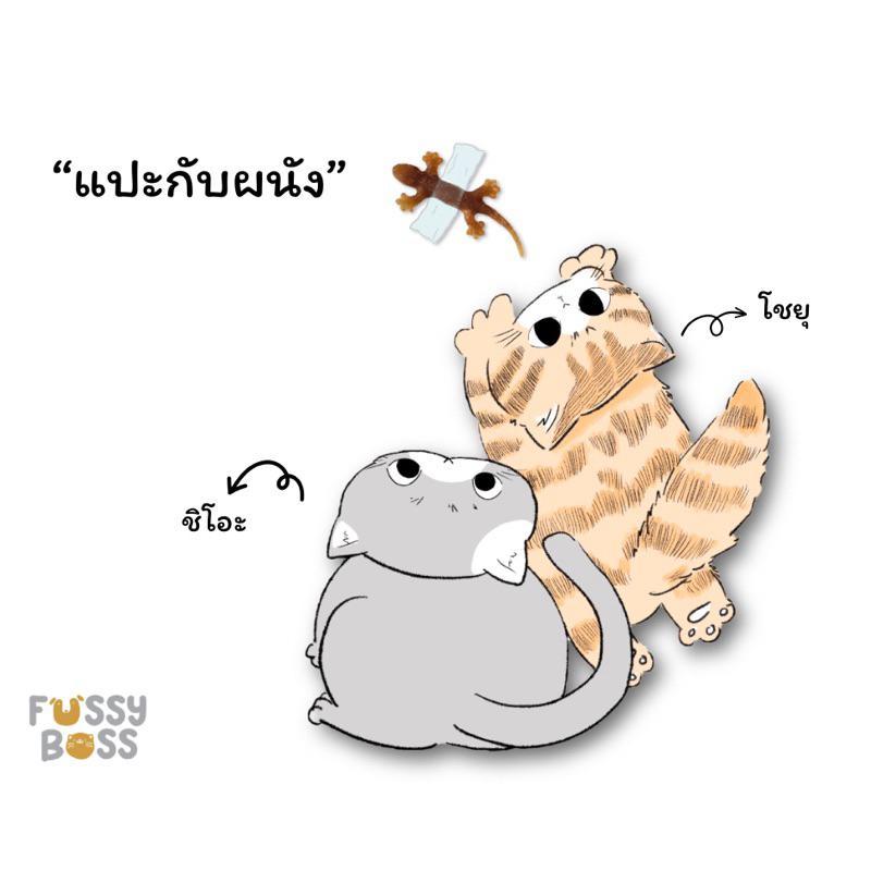 Fussy Boss ขนมไก่นิ่มรูปจิ้งจก ทานได้ทั้งแมวและสุนัข ขนาด 10 ตัว 15 กรัม