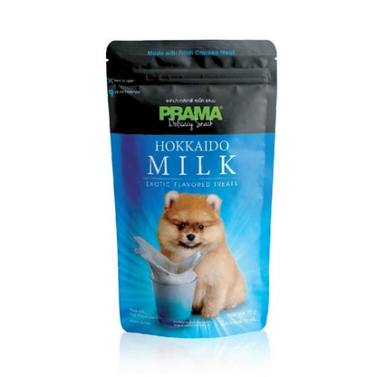 Prama พราม่า ขนมสุนัข Dog Snack ผลิตจากเนื้อไก่แท้ 50 - 70 กรัม