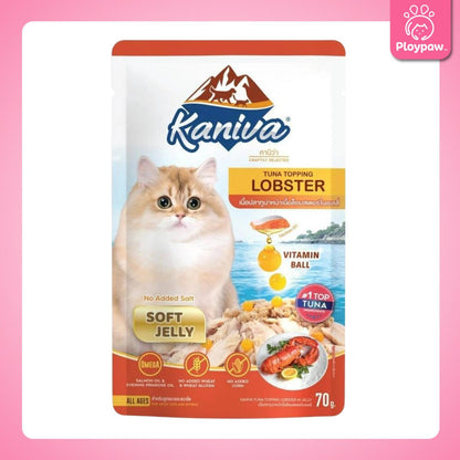 [ยกโหล 12 ซอง] Kaniva Pouch อาหารเปียกแมว คานิว่า แบบซอง ขนาด 70 กรัม(g.)