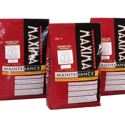 [ยกกระสอบ 15 กก.] Maxima Cat Food อาหารแมวแม็กซิม่า เกรดพรีเมี่ยม ไม่ผสมกระดูกป่น ขนาด 1 กก.(15Pcs.)