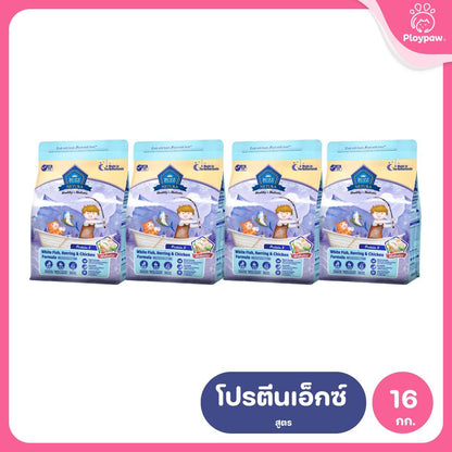 Buzz [ยกลัง 4 ถุง*4kg.] Netura Holistic อาหารแมวบัซซ์ ขนาด 4 กก.(kg) จำนวน 4 ถุง อาหารแมวโฮลิสติก เกรนฟรี อาหาร  แมว