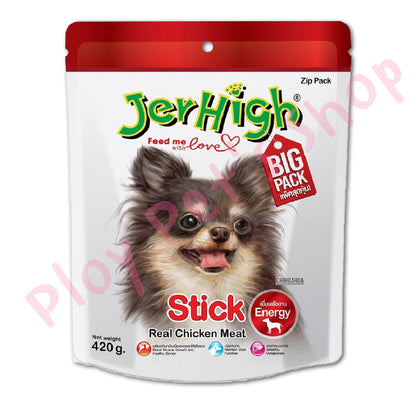 Jerhigh Stick ขนมสุนัข เจอร์ไฮ ถุงใหญ่ ขนาด 400-420 กรัม