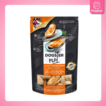DOGSTER PLAY Freeze Dried ขนมฟรีซดราย ด็อกส์เตอร์ เพลย์ /ขนมสุนัข/ขนมสัตว์เลี้ยง/ขนมขบเคี้ยวสำหรับสุนัข มี 3 ขนาดให้เลือก
