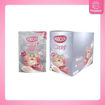[ยกโหล 12 ซอง] Moochie Pouch มูชี่ อาหารเปียกแมว เพาซ์ 70 กรัม(g.)