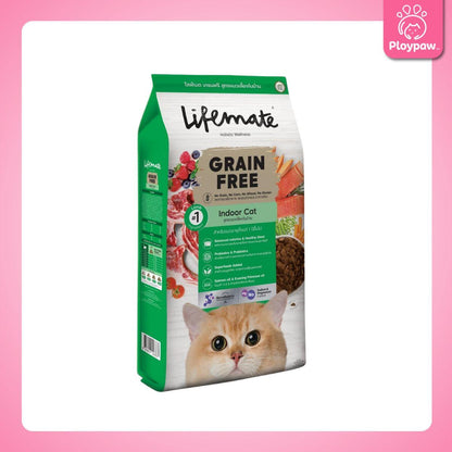 [ยกกระสอบ 7-8kg.] Lifemate Grainfree Holistic wellness อาหารเม็ดแมวไลฟ์เมท ปราศจากธัญพืช ขนาด 7-8 กก.(kg.)
