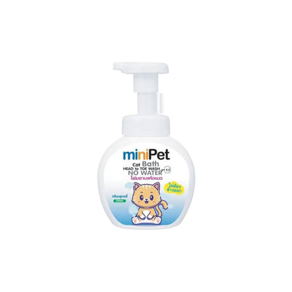 Mini Pet มินิเพ็ท แชมพูอาบแห้งแมว โฟมอาบน้ำแห้ง ไม่ต้องใช้น้ำ ขนาด 330 มล.(ml.)