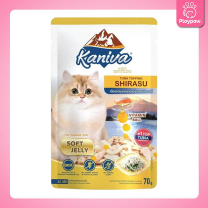[ยกโหล 12 ซอง] Kaniva Pouch อาหารเปียกแมว คานิว่า แบบซอง ขนาด 70 กรัม(g.)